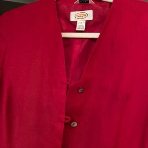 Linen Red Talbots Dress Size 8